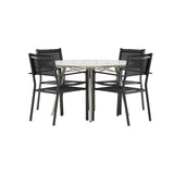 Lina spisebord Rundt120 cm + Copacabana Venture Design Spisegruppe
