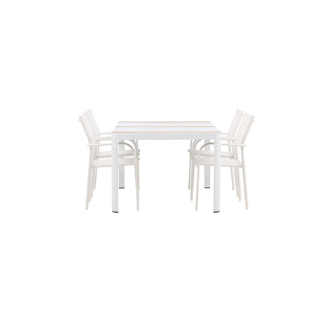Togo Spisebord 150*100 + Santorini Armstol Venture Design Spisegruppe