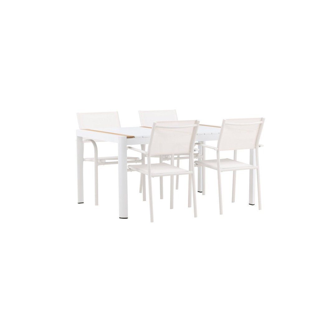 Togo Spisebord 150*100 + Santorini Armstol Venture Design Spisegruppe