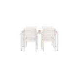 Togo Spisebord 150*100 + Santorini Armstol Venture Design Spisegruppe
