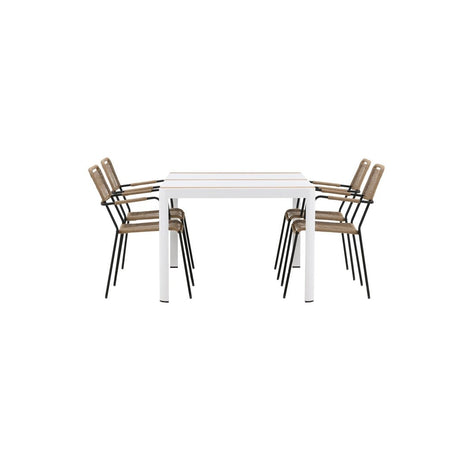 Togo Spisebord 150*100 + Lindos Lenestol Venture Design Spisegruppe