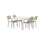 Togo Spisebord 150*100 + Lindos Lenestol Venture Design Spisegruppe