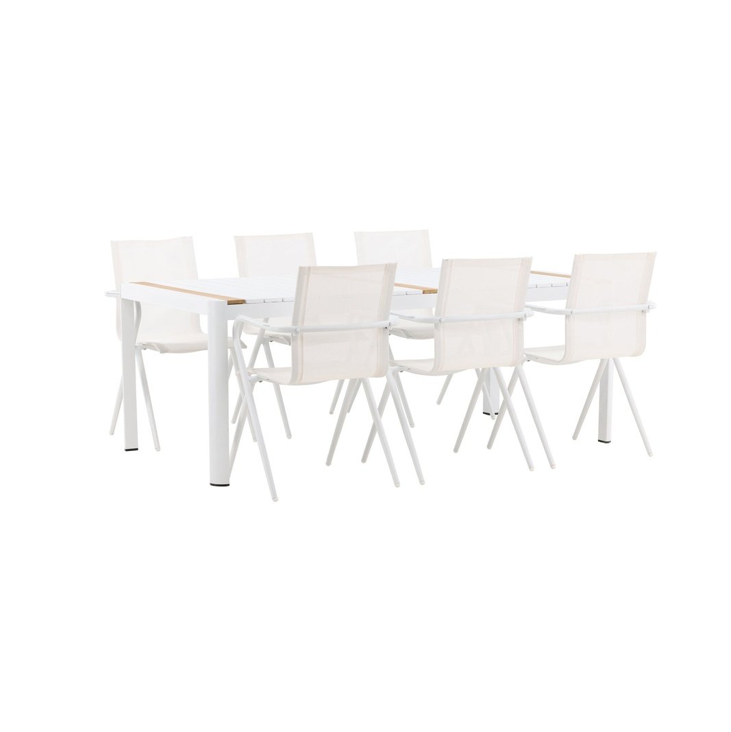 Togo Spisebord 200*100 + Alina spisestoler Venture Design Spisegruppe