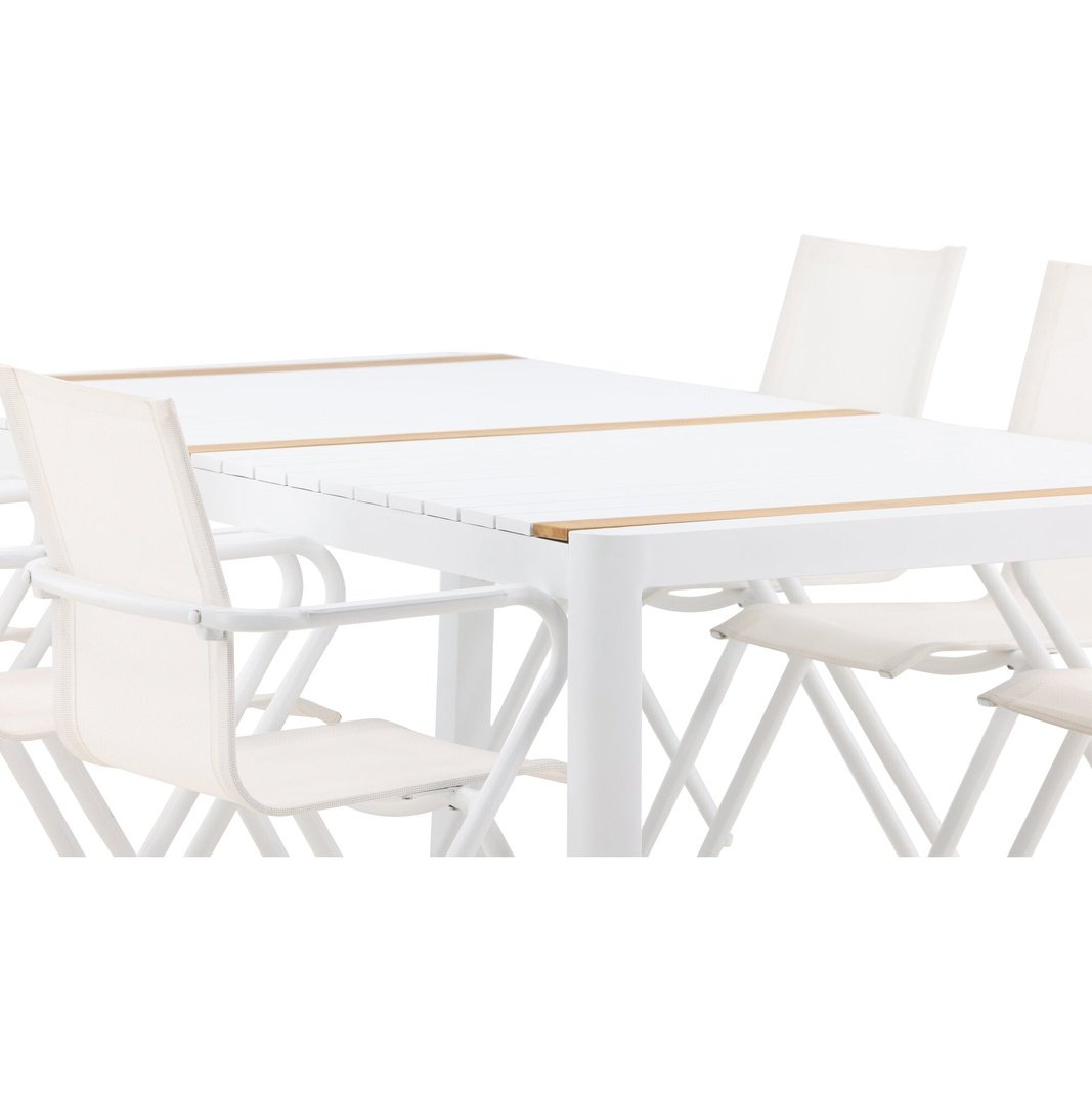 Togo Spisebord 200*100 + Alina spisestoler Venture Design Spisegruppe
