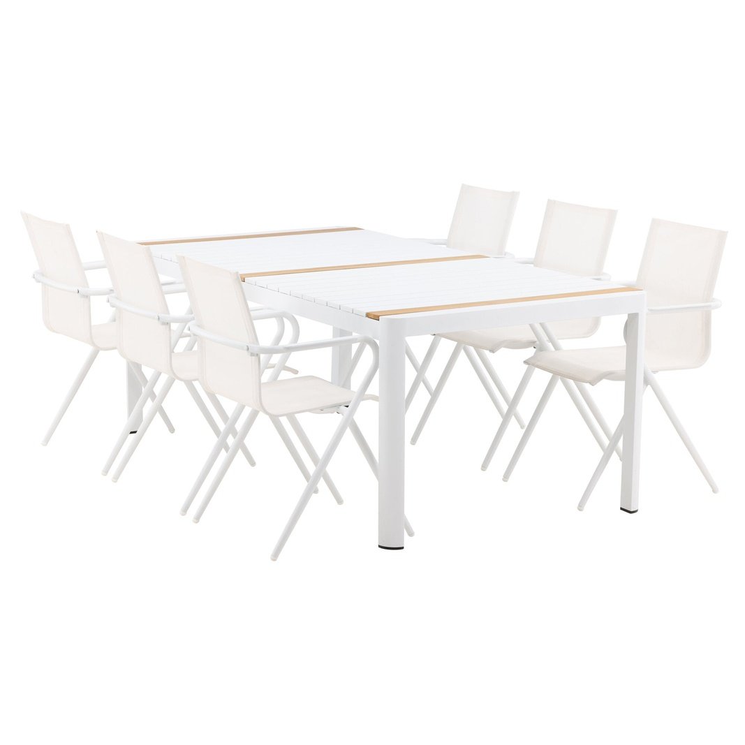 Togo Spisebord 200*100 + Alina spisestoler Venture Design Spisegruppe