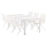 Togo Spisebord 200*100 + Alina spisestoler Venture Design Spisegruppe