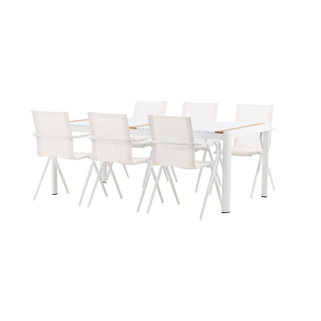 Togo Spisebord 200*100 + Alina spisestoler Venture Design Spisegruppe