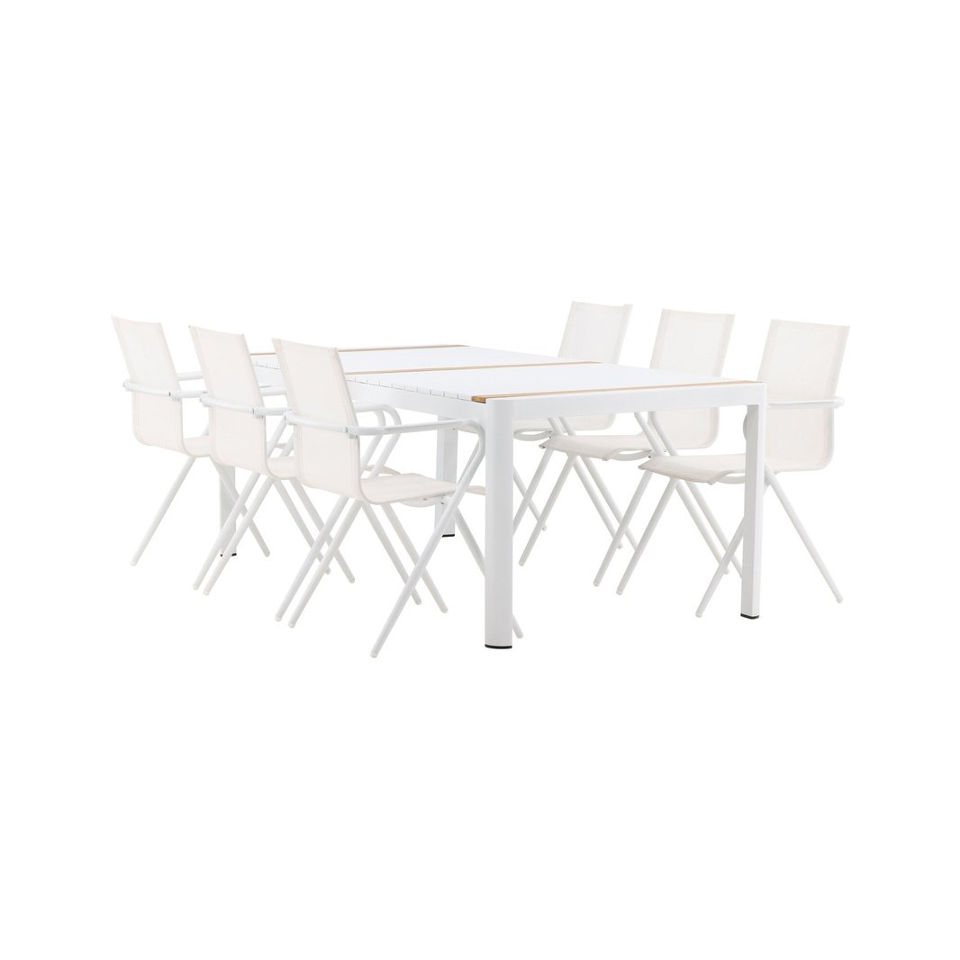 Togo Spisebord 200*100 + Alina spisestoler Venture Design Spisegruppe