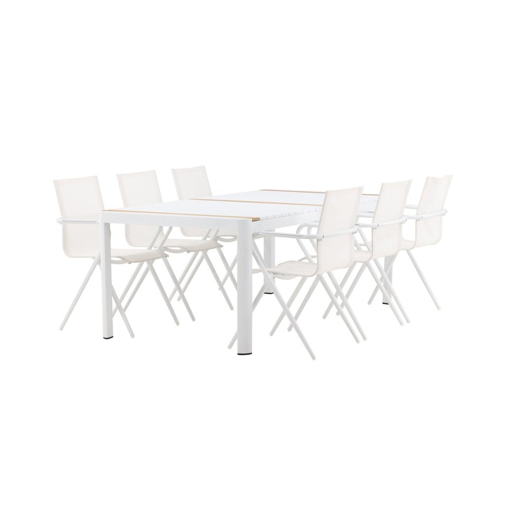 Togo Spisebord 200*100 + Alina spisestoler Venture Design Spisegruppe