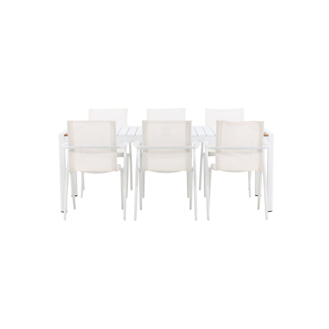 Togo Spisebord 200*100 + Alina spisestoler Venture Design Spisegruppe