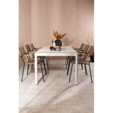 Togo Spisebord 200*100 + Lindos Lenestol Venture Design Spisegruppe