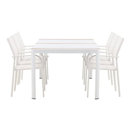 Togo Spisebord 200*100 + Santorini Armstol Venture Design Spisegruppe