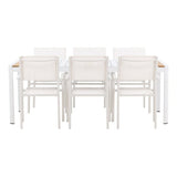 Togo Spisebord 200*100 + Santorini Armstol Venture Design Spisegruppe
