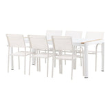 Togo Spisebord 200*100 + Santorini Armstol Venture Design Spisegruppe