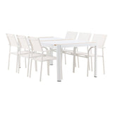 Togo Spisebord 200*100 + Santorini Armstol Venture Design Spisegruppe