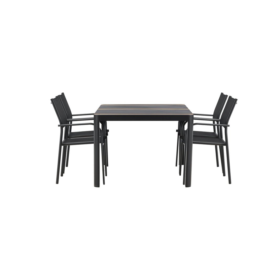 Togo Spisebord 150*100 + Santorini Armstol Venture Design Spisegruppe