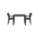 Togo Spisebord 150*100 + Santorini Armstol Venture Design Spisegruppe