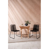 Ghana foldbart bord 70*70cm + Lindos stol Venture Design Spisegruppe