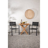 Kenya foldbart bord 70*70cm + Copacabana stol Venture Design Spisegruppe
