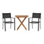 Kenya foldbart bord 70*70cm + Copacabana stol Venture Design Spisegruppe