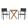Kenya foldbart bord 70*70cm + Copacabana stol Venture Design Spisegruppe
