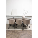 Stone ovalt spisebord + Berit stol Venture Design Spisegruppe