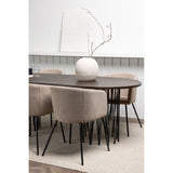 Stone ovalt spisebord + Berit stol Venture Design Spisegruppe