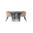 Stone ovalt spisebord + Berit stol Venture Design Spisegruppe