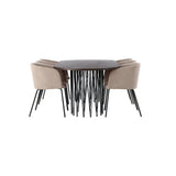 Stone ovalt spisebord + Berit stol Venture Design Spisegruppe