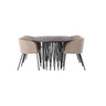 Stone ovalt spisebord + Berit stol Venture Design Spisegruppe