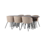 Stone ovalt spisebord + Berit stol Venture Design Spisegruppe