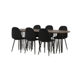 Stone ovalt spisebord + Polar spisestoler Venture Design Spisegruppe