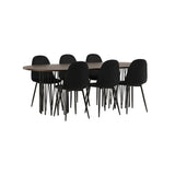 Stone ovalt spisebord + Polar spisestoler Venture Design Spisegruppe