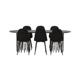 Stone ovalt spisebord + Polar spisestoler Venture Design Spisegruppe