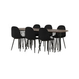 Stone ovalt spisebord + Polar spisestoler Venture Design Spisegruppe