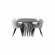 Stone oval spisebord + Velvet spisestoler Venture Design Spisegruppe
