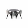 Stone oval spisebord + Velvet spisestoler Venture Design Spisegruppe
