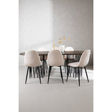 Stone ovalt spisebord + Polar spisestoler Venture Design Spisegruppe