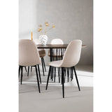 Stone ovalt spisebord + Polar spisestoler Venture Design Spisegruppe
