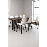 Stone ovalt spisebord + Polar spisestoler Venture Design Spisegruppe