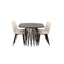 Stone ovalt spisebord + Polar spisestoler Venture Design Spisegruppe