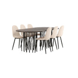 Stone ovalt spisebord + Polar spisestoler Venture Design Spisegruppe