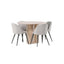 Olivia spisebord+ Velvetspisestoler-Light/ Venture Design Spisegruppe