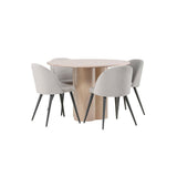Olivia spisebord+ Velvetspisestoler-Light/ Venture Design Spisegruppe