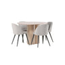 Olivia spisebord+ Velvetspisestoler-Light/ Venture Design Spisegruppe