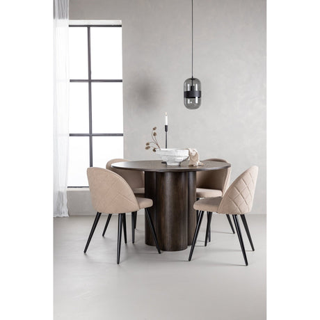 Olivia spisebord-/+ Velvet stol-/ Venture Design Spisegruppe