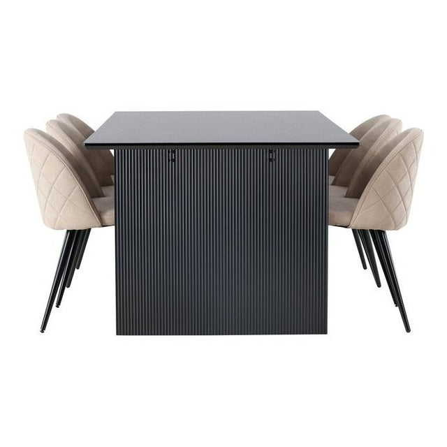 Vail spisebord + Velvet stol Venture Design Spisegruppe