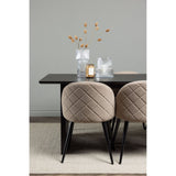 Vail spisebord + Velvet stol Venture Design Spisegruppe