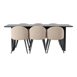 Vail spisebord + Velvet stol Venture Design Spisegruppe