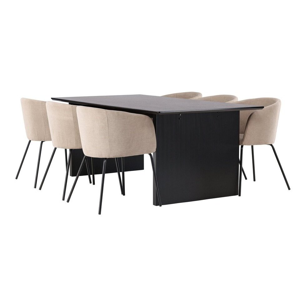 Vail spisebord + Berit stol Venture Design Spisegruppe